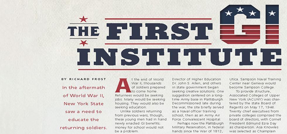Image. The first GI Institute