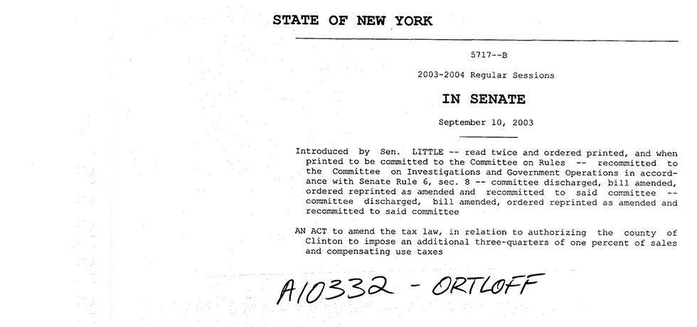 Image. NYS Bill and Veto Jackets: 2004, Chapter 46